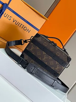Louis Vuitton Petit Malle Monogram Brown and Black Messenger Bag 2