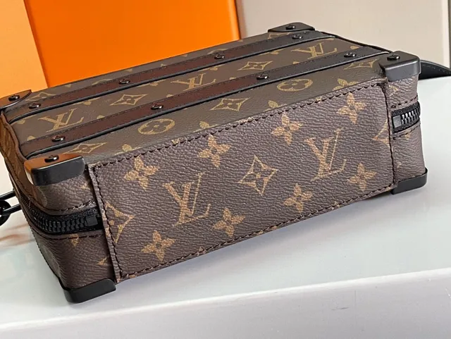 Louis Vuitton Petit Malle Monogram Brown and Black Messenger Bag 4