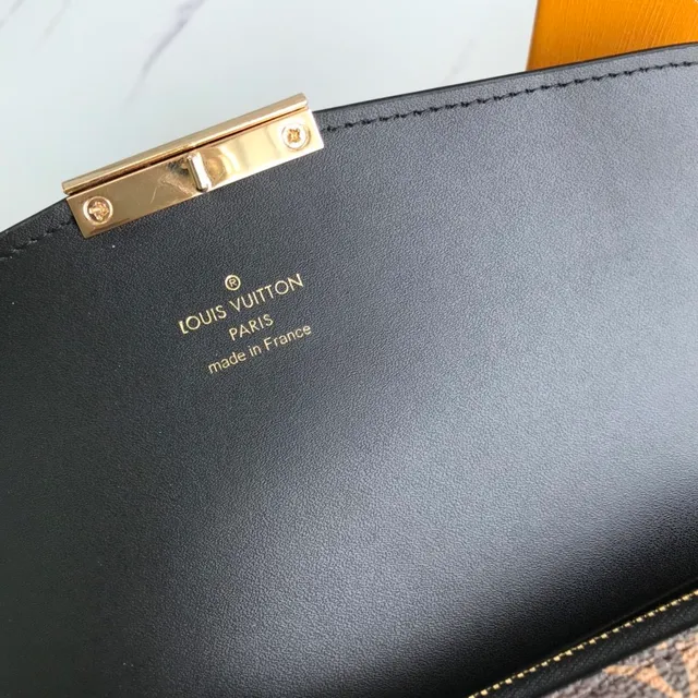 Louis Vuitton Pochette Metis بني أسود مونوغرام قماش طية إغلاق سلسلة حقيبة 3