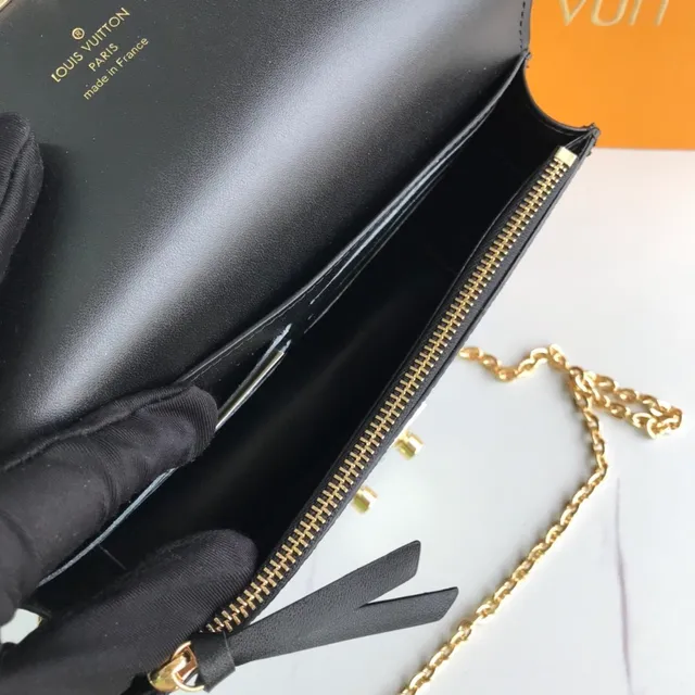 Louis Vuitton Pochette Metis بني أسود مونوغرام قماش طية إغلاق سلسلة حقيبة 6