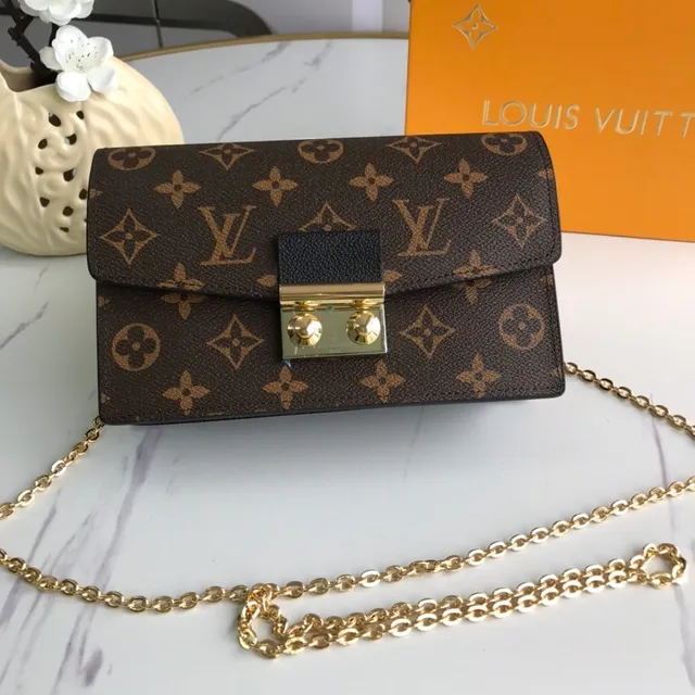 Louis Vuitton Pochette Metis بني أسود مونوغرام قماش طية إغلاق سلسلة حقيبة 7