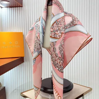 Louis Vuitton Écharpe de soie imprimée Floral-Gem