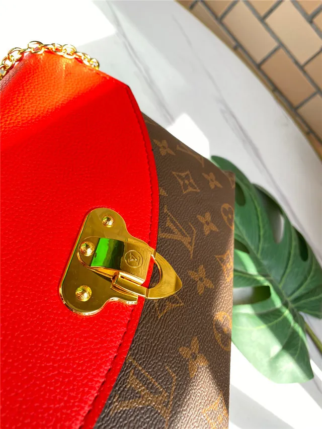 Louis Vuitton Rouge Brun Flap-Top Monogram Canvas Chain Bag 5