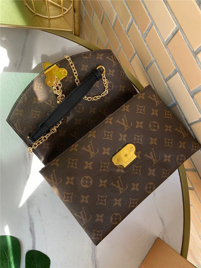 Louis Vuitton Rouge Brun Flap-Top Monogram Canvas Chain Bag 12