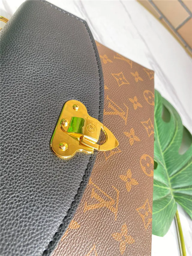 Louis Vuitton Rouge Brun Flap-Top Monogram Canvas Chain Bag 23