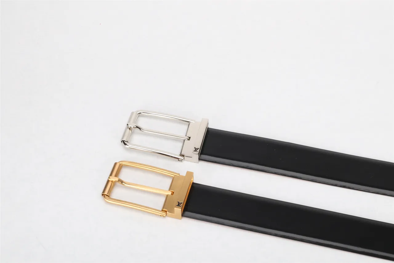 Louis Vuitton Reversible Buckle Black Leather Belt 6