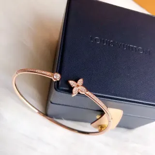 Louis Vuitton ذهب وردي باريه زهري سوار مفتوح