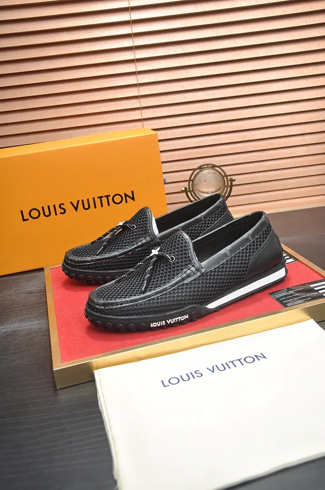 Louis Vuitton Run Away কালো মেশ বোট শু 4