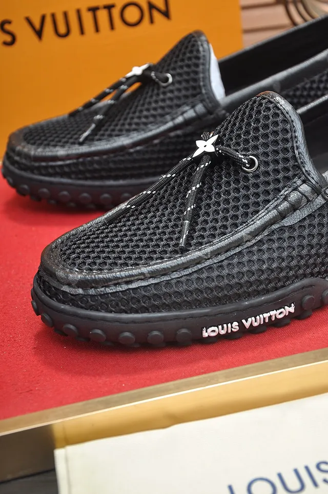 Louis Vuitton Run Away কালো মেশ বোট শু 8