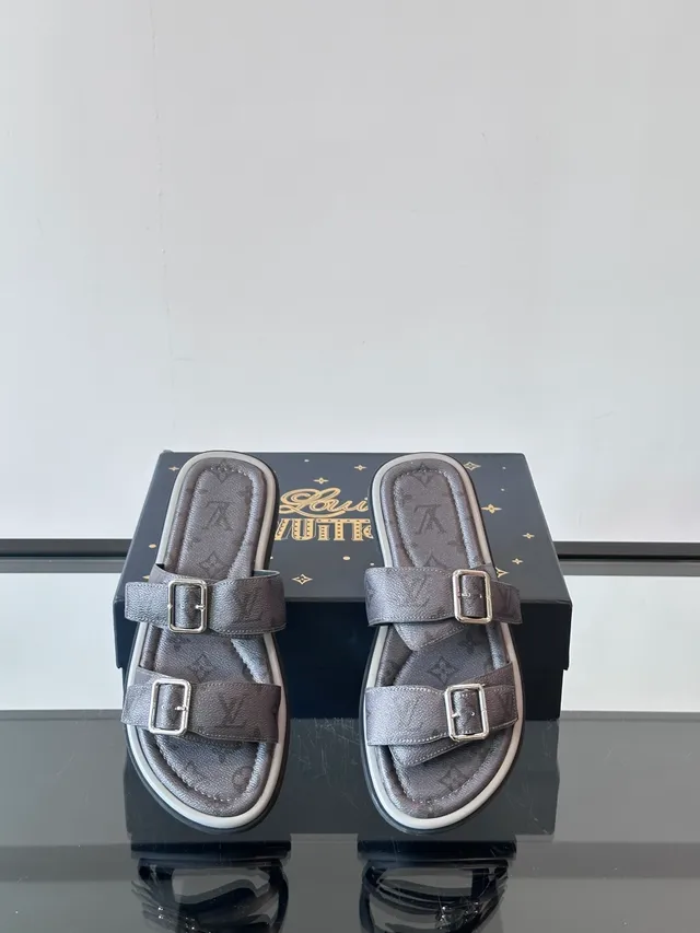 Louis Vuitton Run Away Monogram sandales casuales à double sangle avec boucle 5