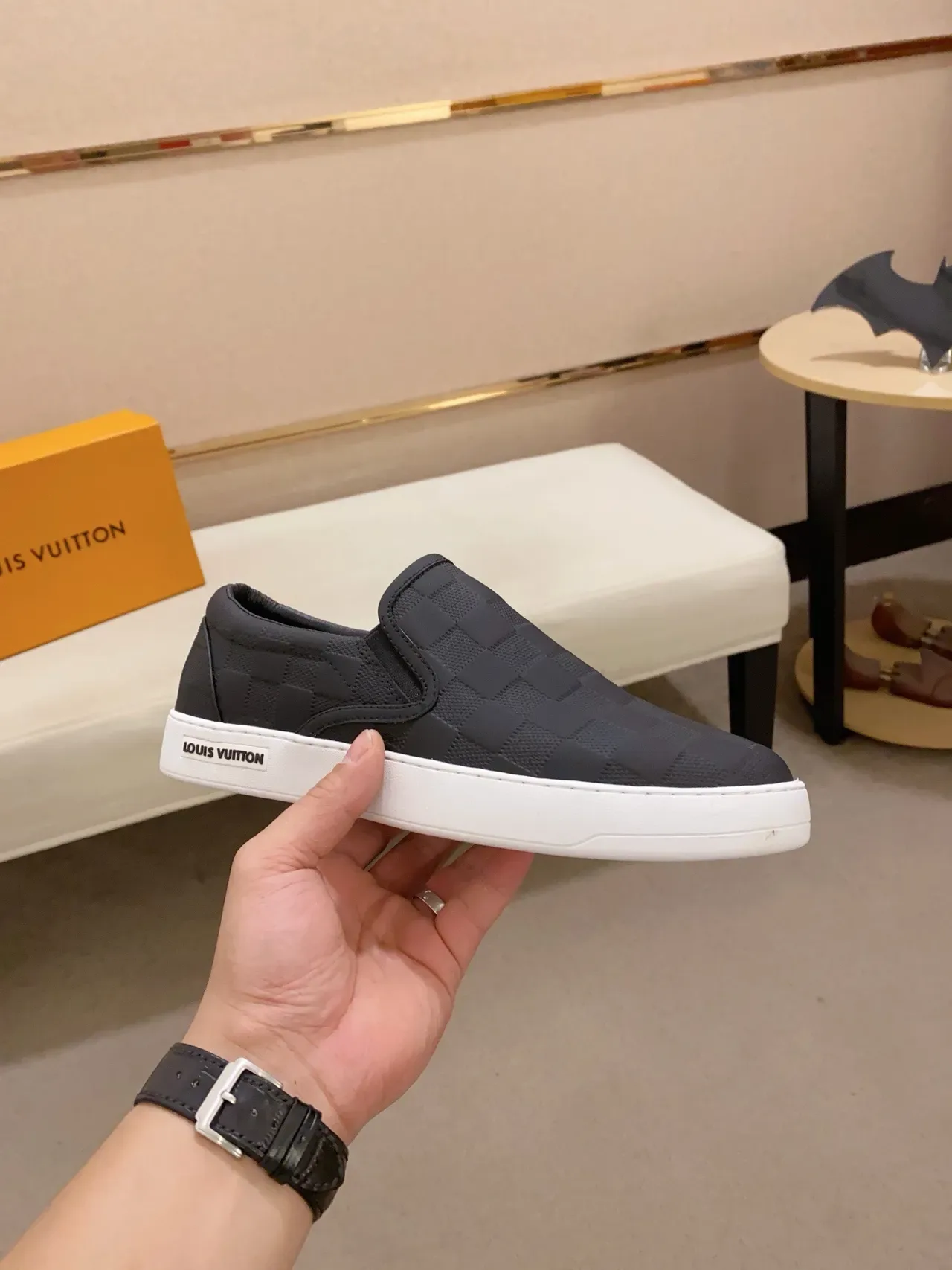 Louis Vuitton Run Away Quilted Slip-On Lifestyle Sneakers 4