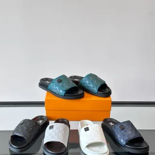 Louis Vuitton Run Away Slide 绗缝 Damier 拖鞋