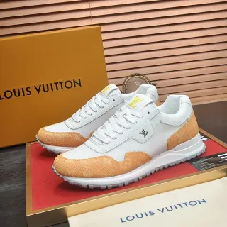 Louis Vuitton Run Away White and Tan tênis lifestyle