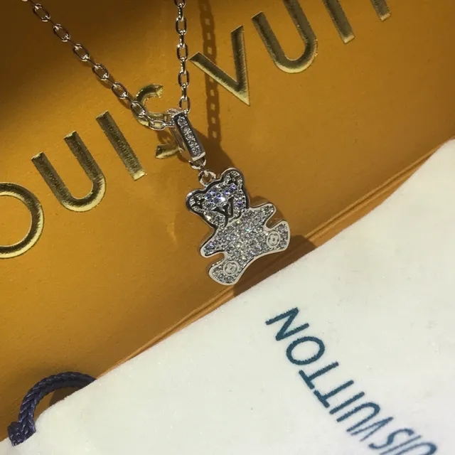 Collier Louis Vuitton Ours en peluche Cristal Pavé 4