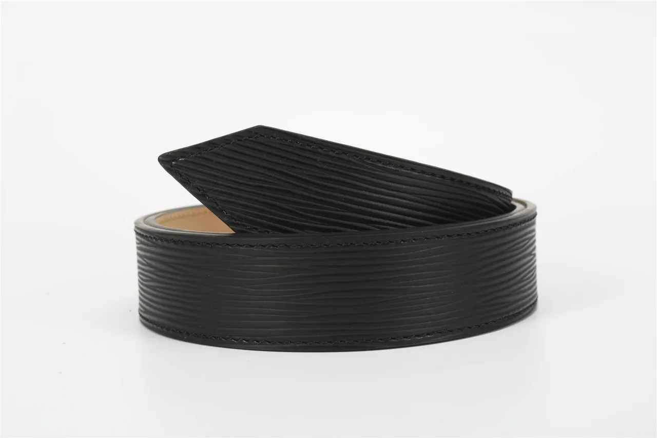 Louis Vuitton V Belt Black Epi Leather Belt 5