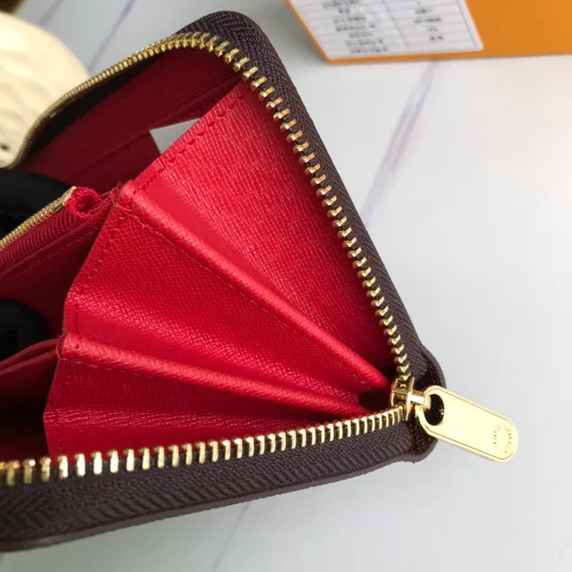 Louis Vuitton Zippy Wallet Damier Ebène toile damier portefeuille long 5