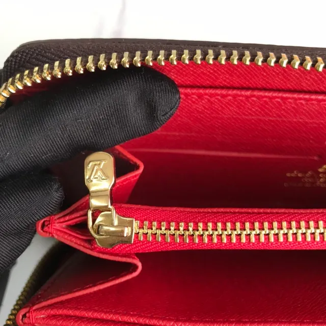 Louis Vuitton Zippy Wallet Damier Ebène toile damier portefeuille long 8