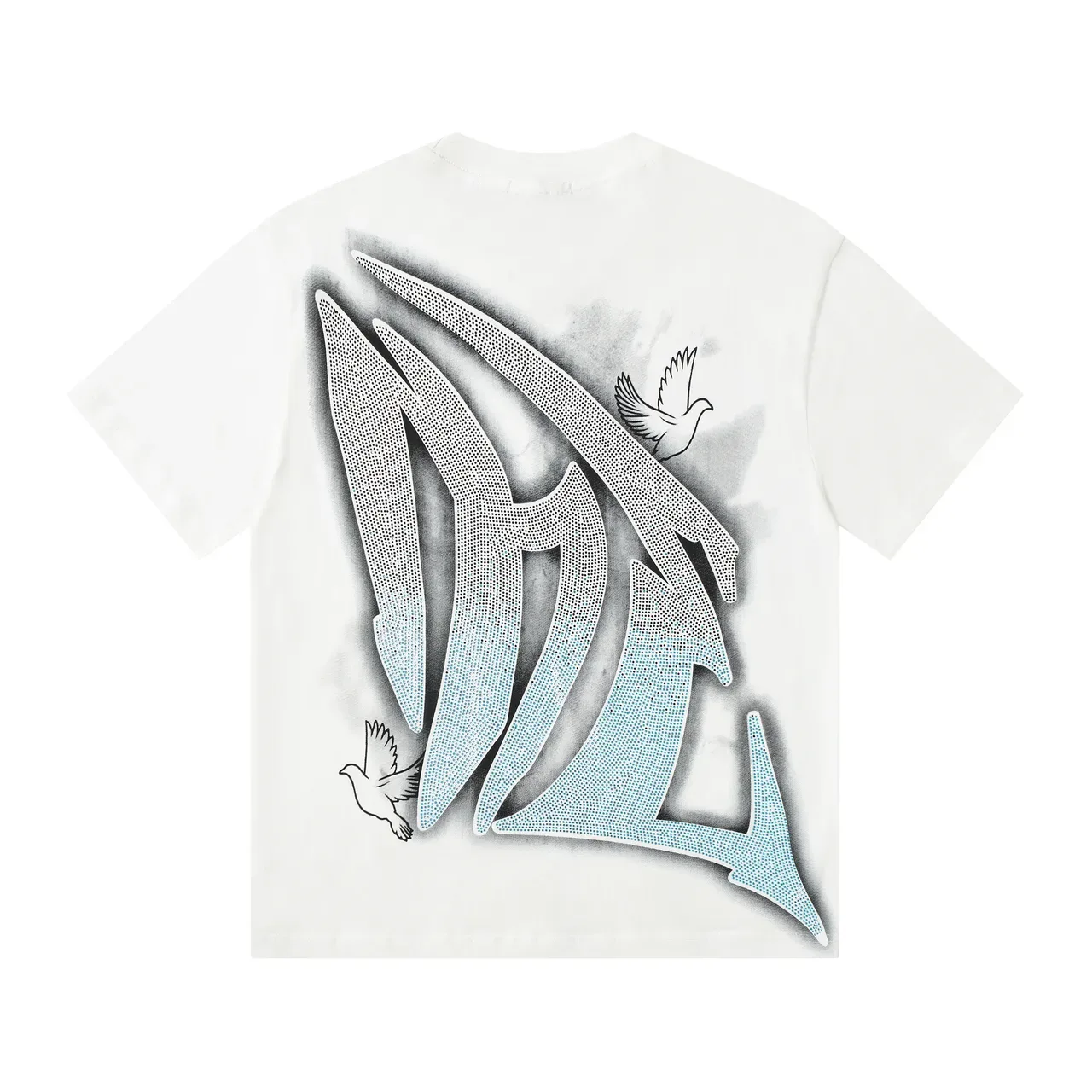 Mixed Emotion Graphic-Print Cherub and Dove T-Shirt 4