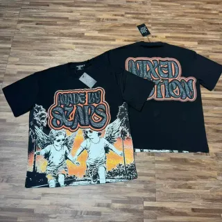 Mixed Emotion Made By Stars Graphic Oversized T-Shirt
