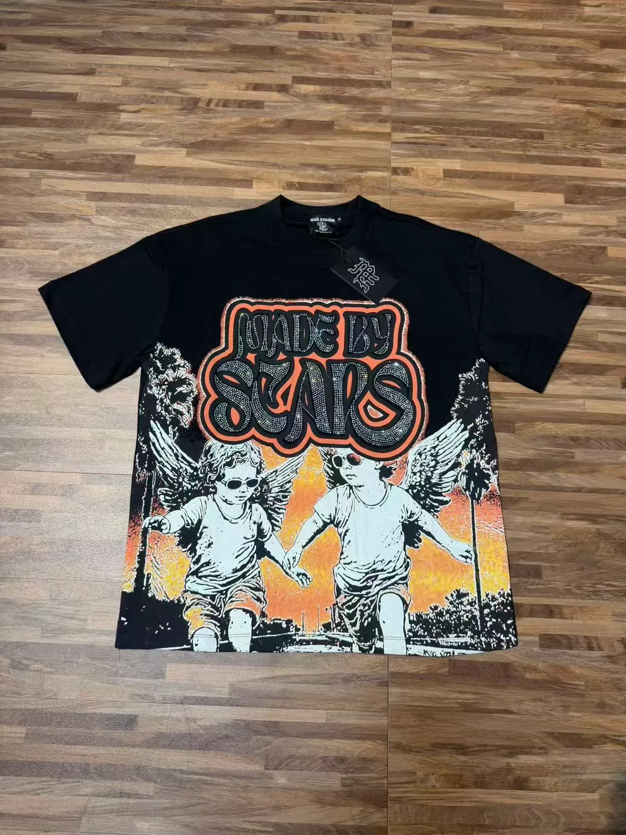 Mixed Emotion Made By Stars Graphic Oversized T-Shirt 2