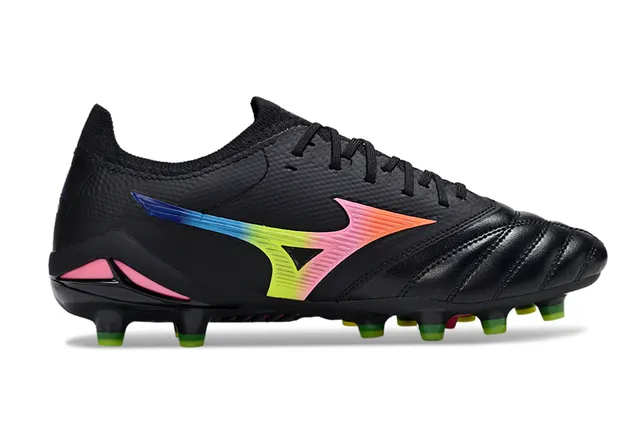 Mizuno Morelia Neo Black Rainbow Gradient Firm-Ground Soccer Shoes 5