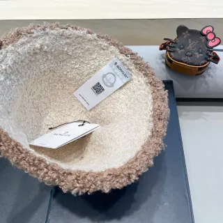 Moncler Two-Tone Curly Fiber Bucket Hat