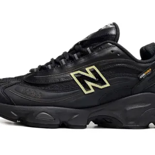 New Balance 1000 কালো সোনালী সিলহুয়েট লেয়ার্ড সিন্থেটিক আপার চাঙ্কি স্নিকার্স