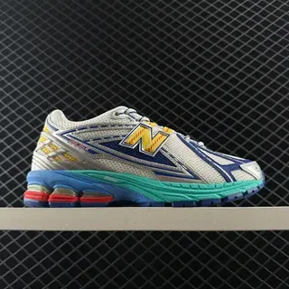 New Balance 2002R brancos navy turquesa vermelho tênis de corrida