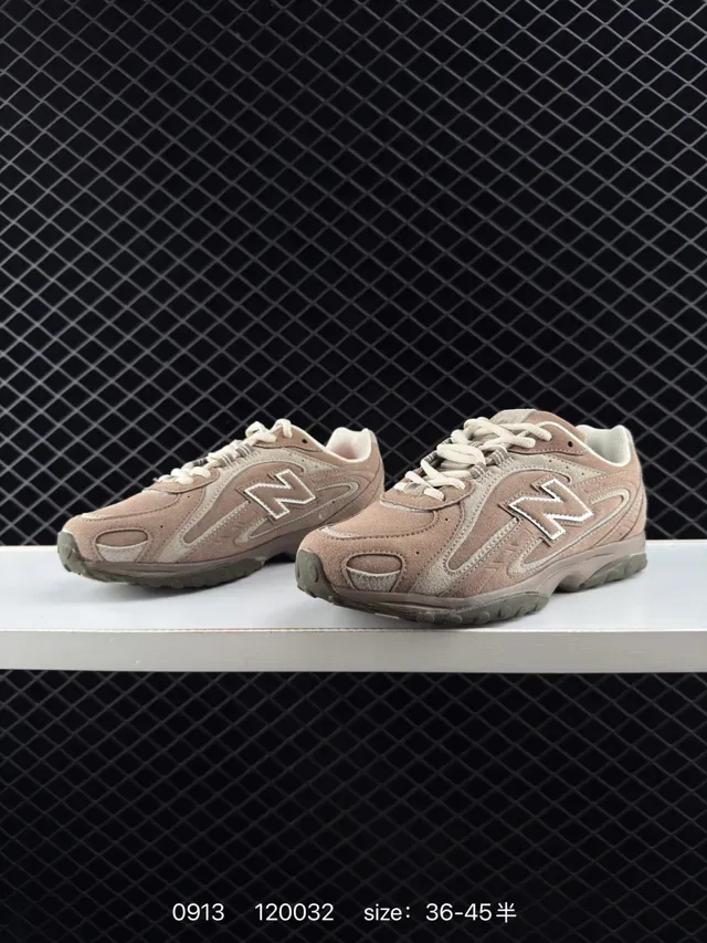 New Balance 204L Beige Suede-Mesh Lifestyle Sneakers 3