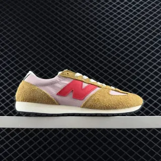 New Balance 237 বাদামী এবং গোলাপি স্যুড নাইলন লাইফস্টাইল স্নিকার