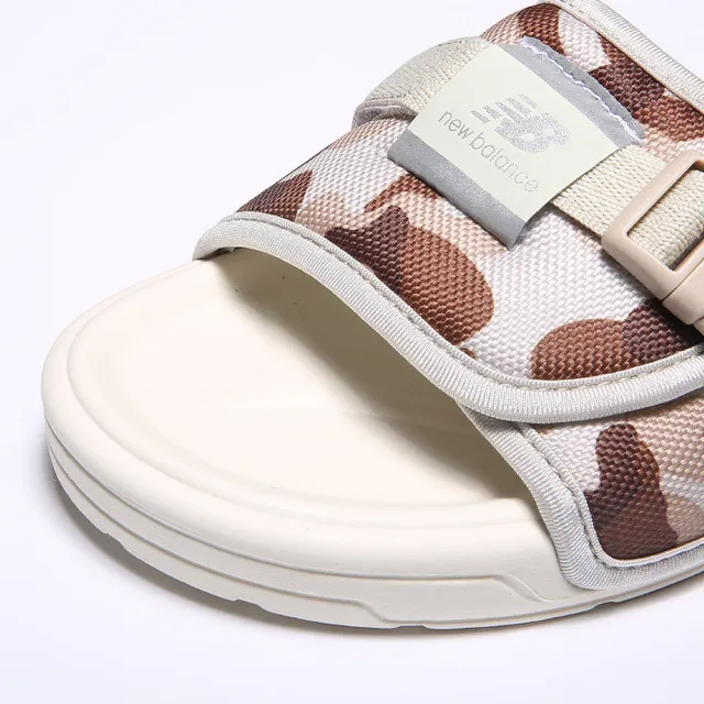 New Balance Sandale glissante Sangle Camouflage Sandales blanches 5