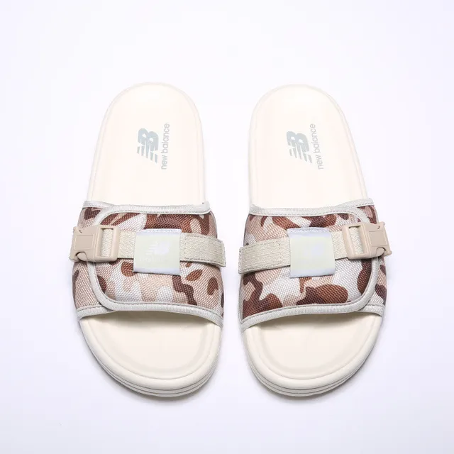 New Balance Sandale glissante Sangle Camouflage Sandales blanches 6
