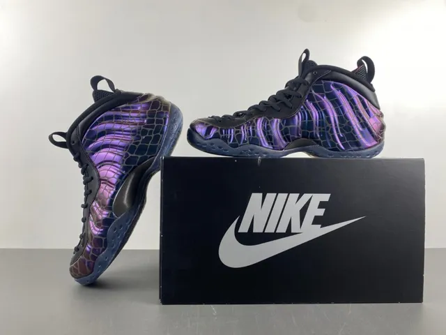 Nike Air Foamposite One इरिडेसेंट पर्पल ब्लू बास्केटबॉल जूते 15