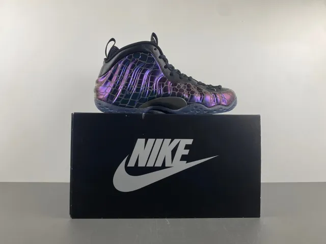Nike Air Foamposite One इरिडेसेंट पर्पल ब्लू बास्केटबॉल जूते 16