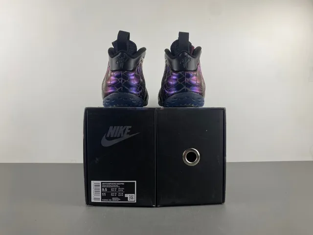 Nike Air Foamposite One इरिडेसेंट पर्पल ब्लू बास्केटबॉल जूते 17