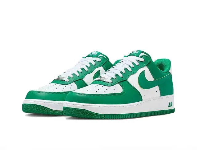 耐克 Air Force 1 绿色和白色生活方式运动鞋 5