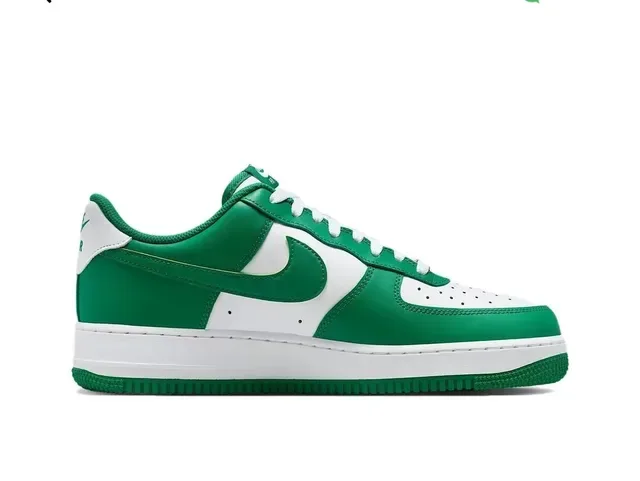 耐克 Air Force 1 绿色和白色生活方式运动鞋 6
