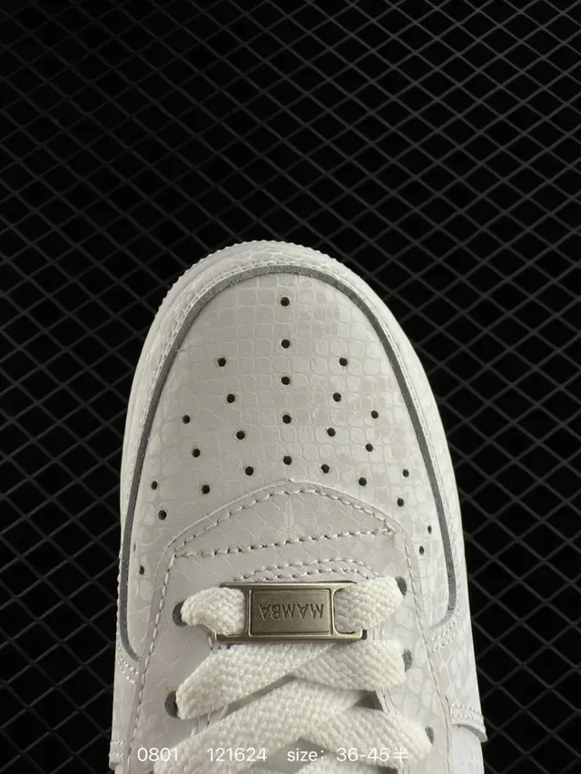 Nike Air Force 1 Low White Textured Upper Lifestyle Sneakers 3