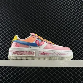 Nike Air Force 1 متعدد الألوان رسوم بيكسل آرت أسلوب حياة أحذية رياضية
