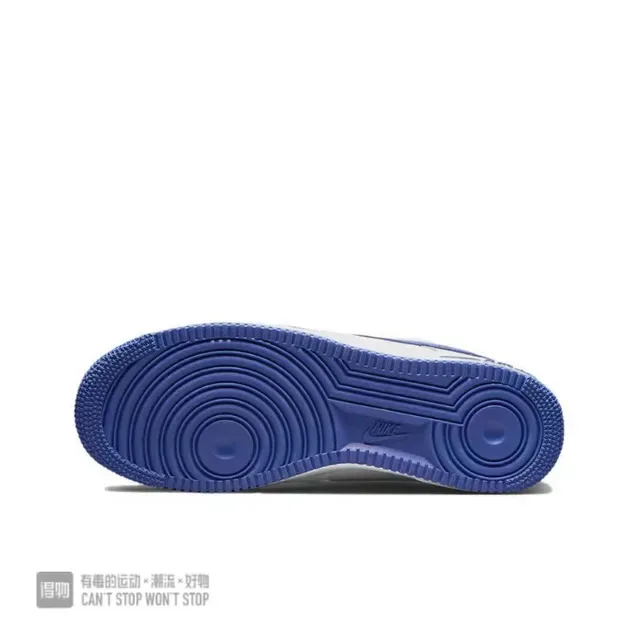 Nike Air Force 1 White and Royal Blue Lifestyle Sneakers 2
