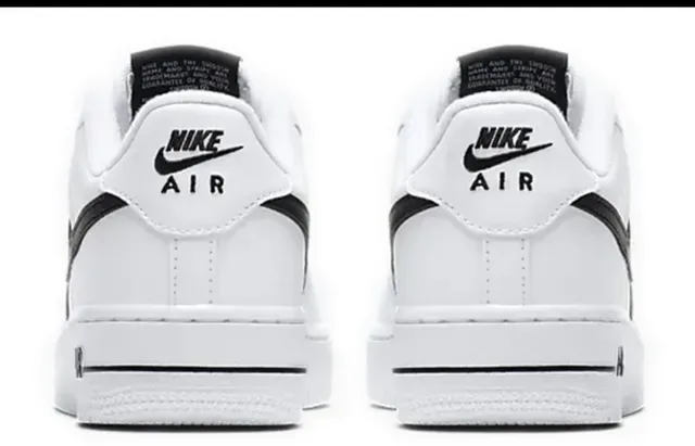 Nike Air Force 1 White Black Lifestyle Sneakers 4