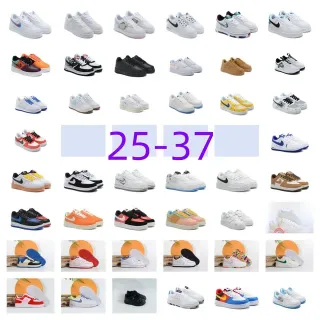 Nike Air Force 1 白色蓝色粉色生活休闲鞋