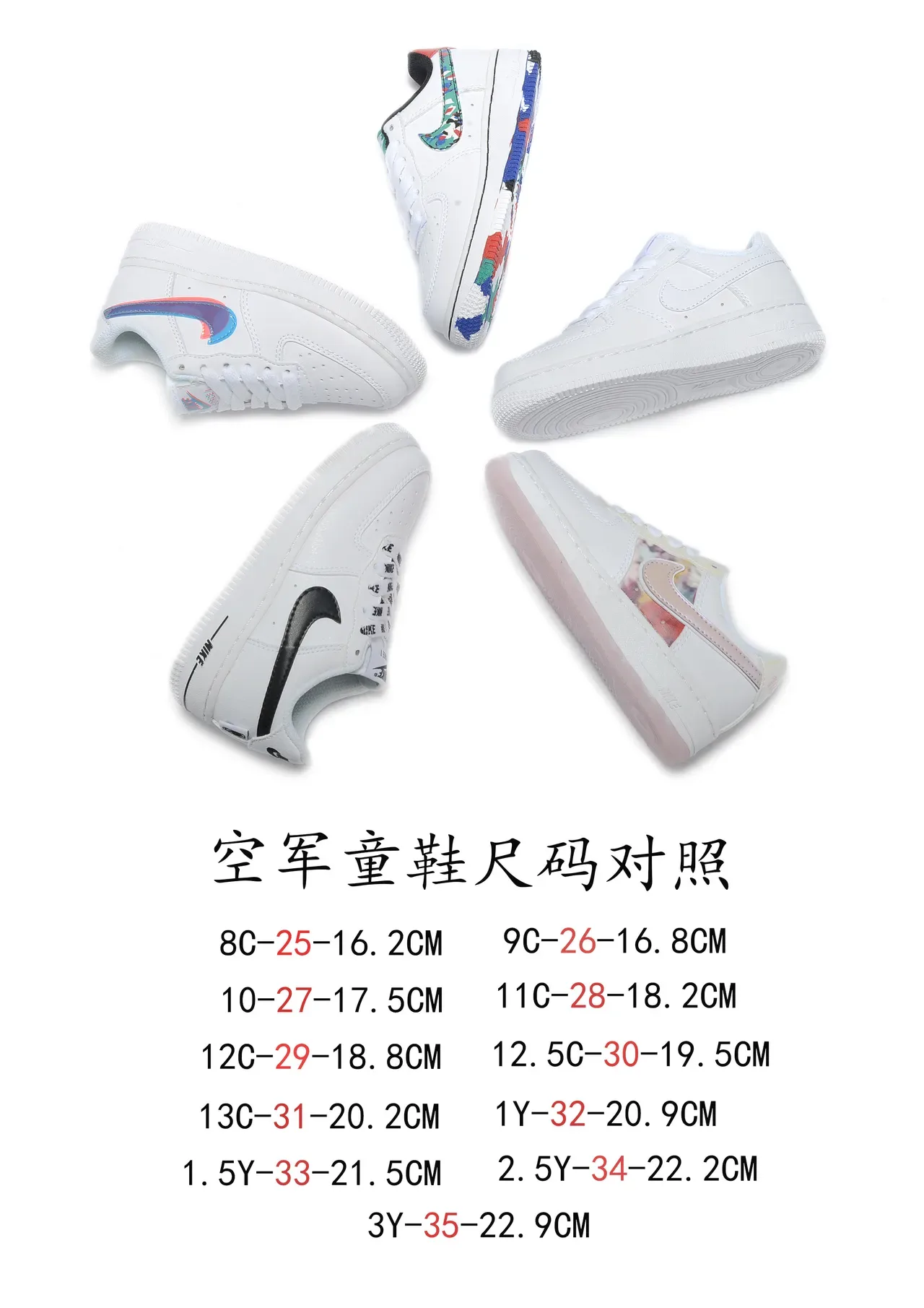 Nike Air Force 1 Blanc Bleu Rose Sneakers Lifestyle 2