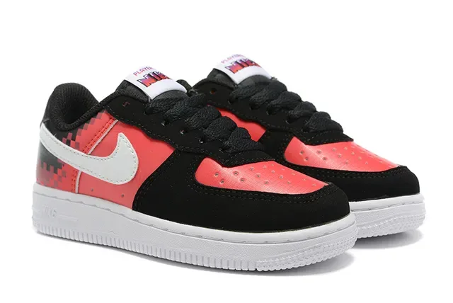 Nike Air Force 1 Blanc Bleu Rose Sneakers Lifestyle 14