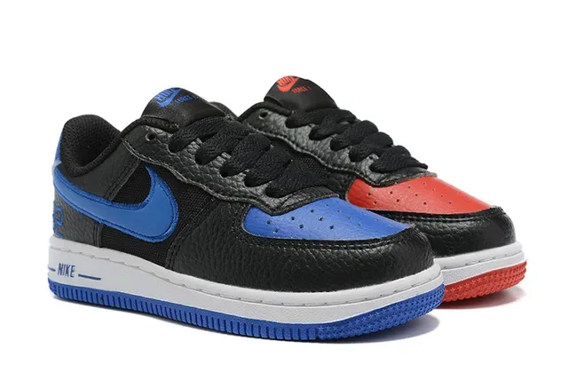 Nike Air Force 1 Blanc Bleu Rose Sneakers Lifestyle 16