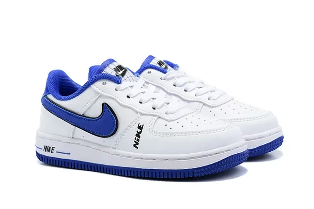 Nike Air Force 1 Blanc Bleu Rose Sneakers Lifestyle 23