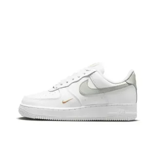 Nike Air Force 1 أبيض رمادي منخفض الـTop مثقوب أصابع حذاء أسلوب حياة