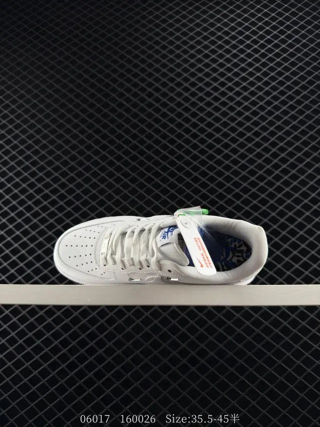 Nike Air Force 1 White Green Low-Top Lifestyle Sneakers 4