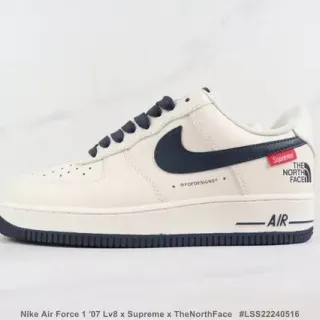 Nike Air Force 1 x Supreme x The North Face Off-White Navy سنيكرز ستايل الحياة