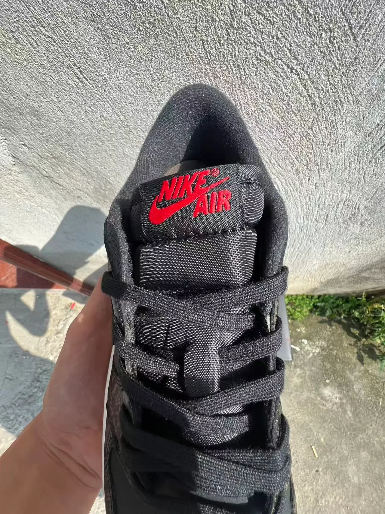 Nike Air Jordan 1 Graphic Print Black White Lifestyle Sneakers 4